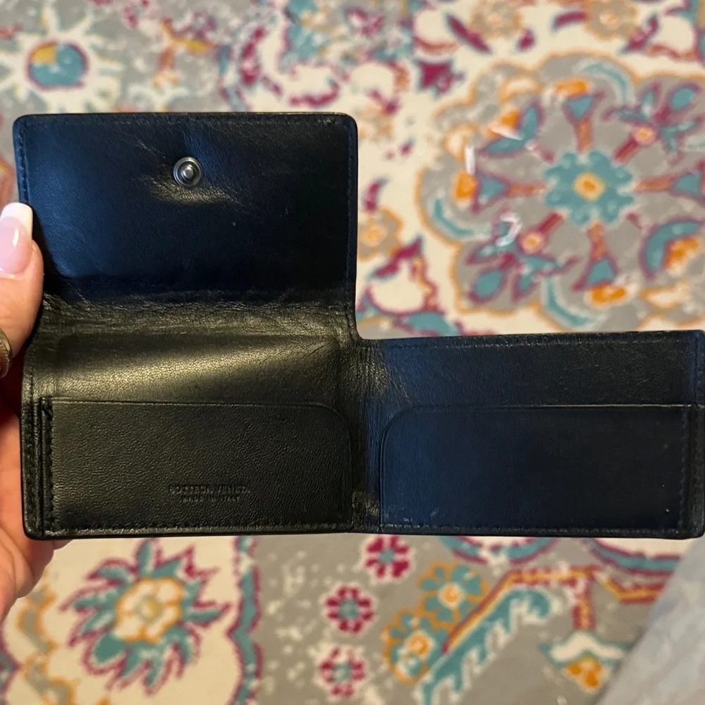 BOTTEGA VENETA Authentic Leather Business Card Holder Card Case Intrecciato
